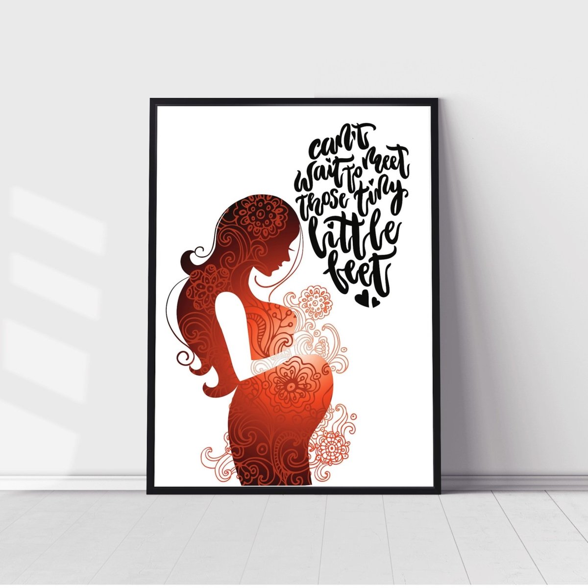 Plakat om graviditet "Can’t wait"#BuumpPosterBuump