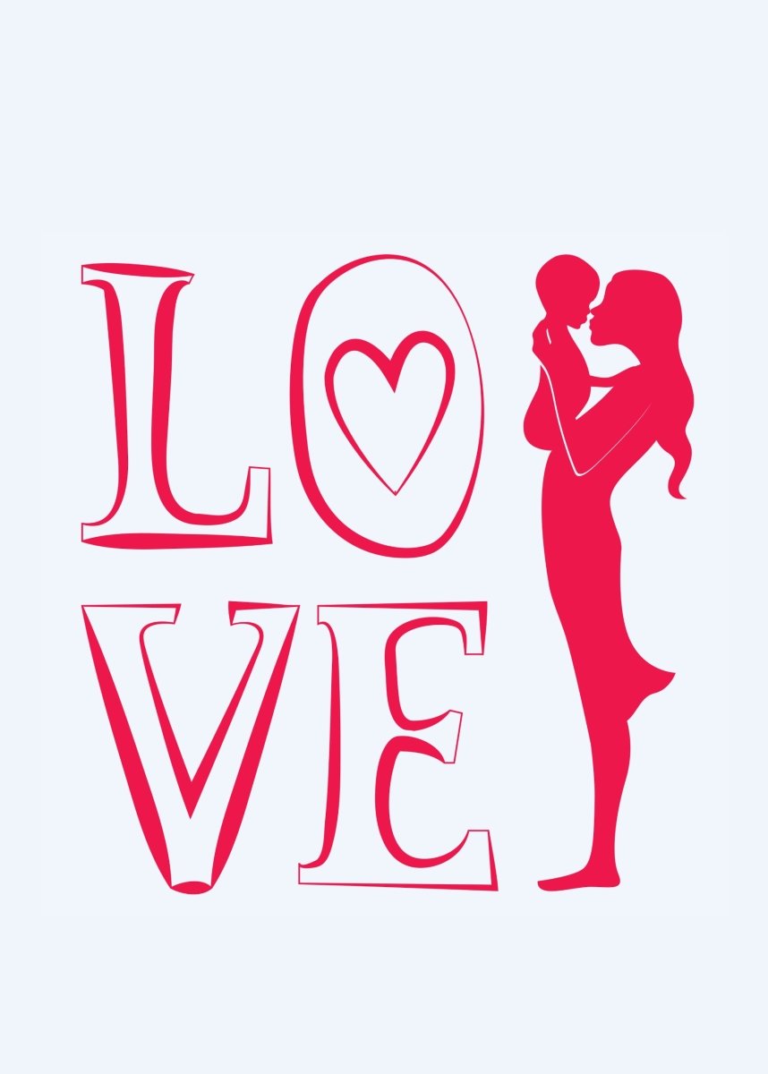Plakat om graviditet "LOVE"#BuumpPosterBuump