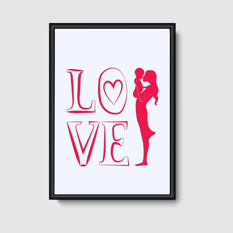 Plakat om graviditet "LOVE"