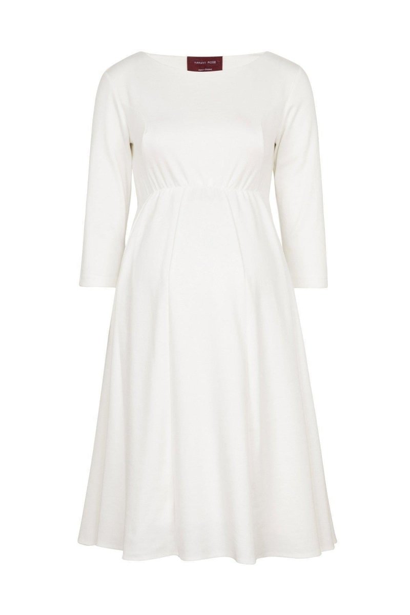Sienna kjole til gravid fra Tiffany Rose (elfenbensfarvet)#Tiffany RoseWedding dressBuump