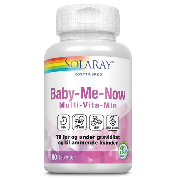 Solaray Baby-Me-Now multivitaminer, 90 tabletter - Buump - Vitamins - Solaray