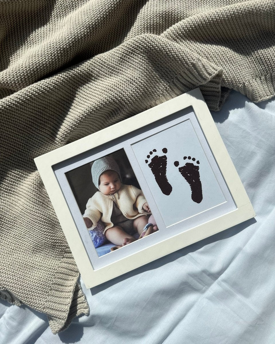 Vanilla Copenhagen Blækfrit Aftrykssæt til baby hånd og fod med billedramme - Buump - Print Kit - Vanilla Copenhagen